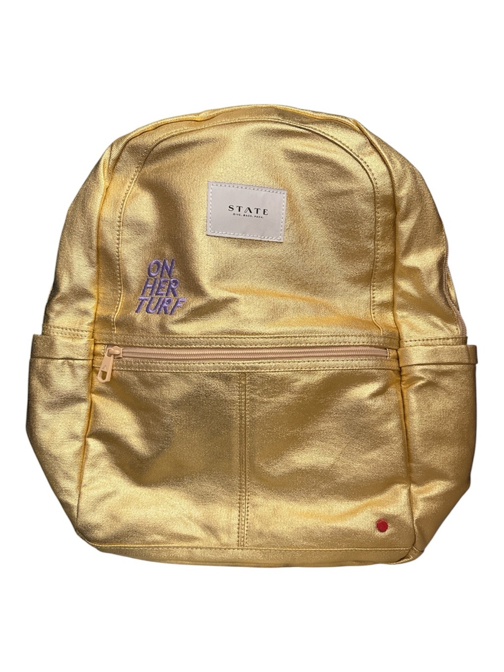 STATE Bags Kane Metallic Backpack “On Her Turf”